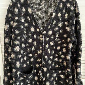 Democracy animal print cardigan